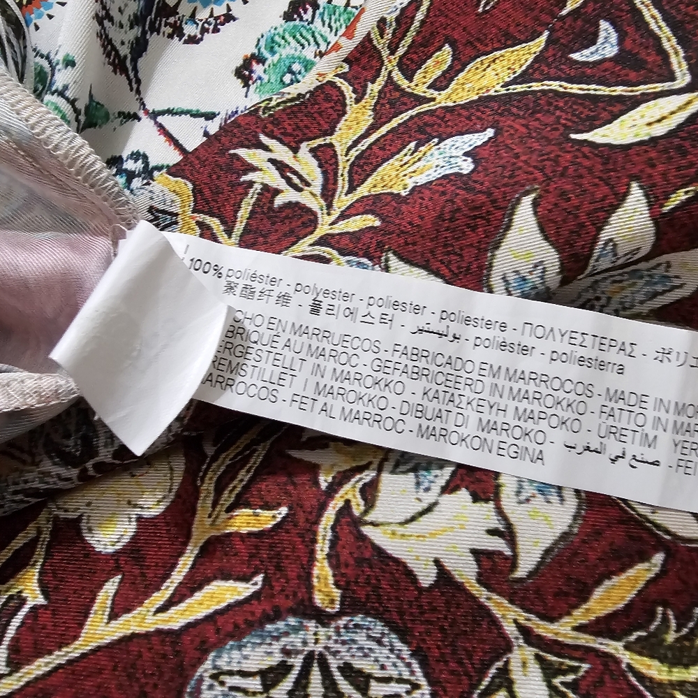 Zara Knotted Strap Patchwork Jumpsuit Size Medium - image 8